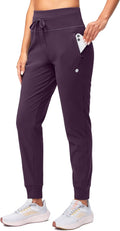 Fleece Lined High Waisted Joggers - Warm, Water Resistant Fit Lining