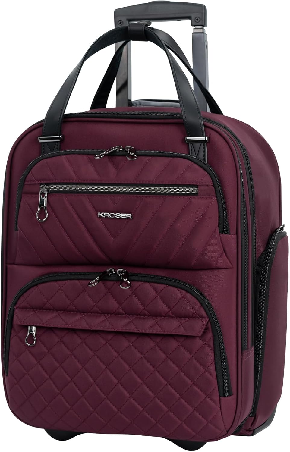 KROSER Carry On Underseat Multi-functional 16-inch Suitcase