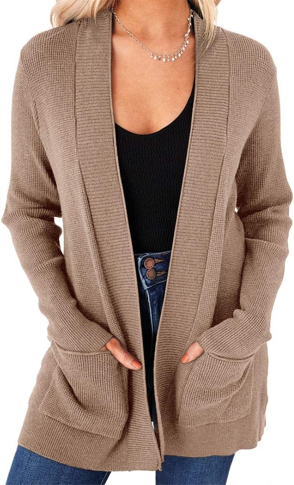 imesrun Womens Open Front Cardigans for Casual Style and Comfort