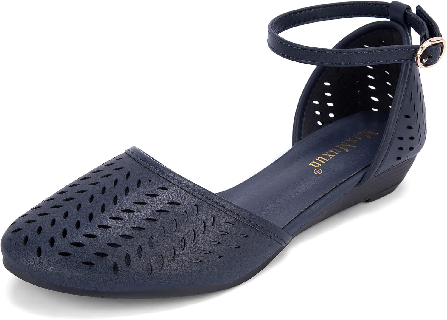 MaxMuxun Womens Roman Ankle Strap Flat Sandals for Summer