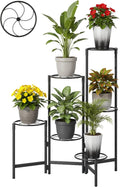 Outdoor Plant Stands for Patio Corner Tall 6 Tier Plant Shelf - Heavy