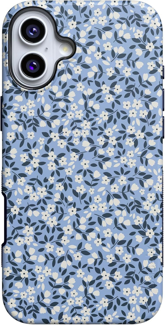 Bold Protective iPhone 16 Case with Picking Daisies Design