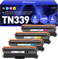 TN339 Toner Cartridge Set 4-Pack Compatible for Brother Printers