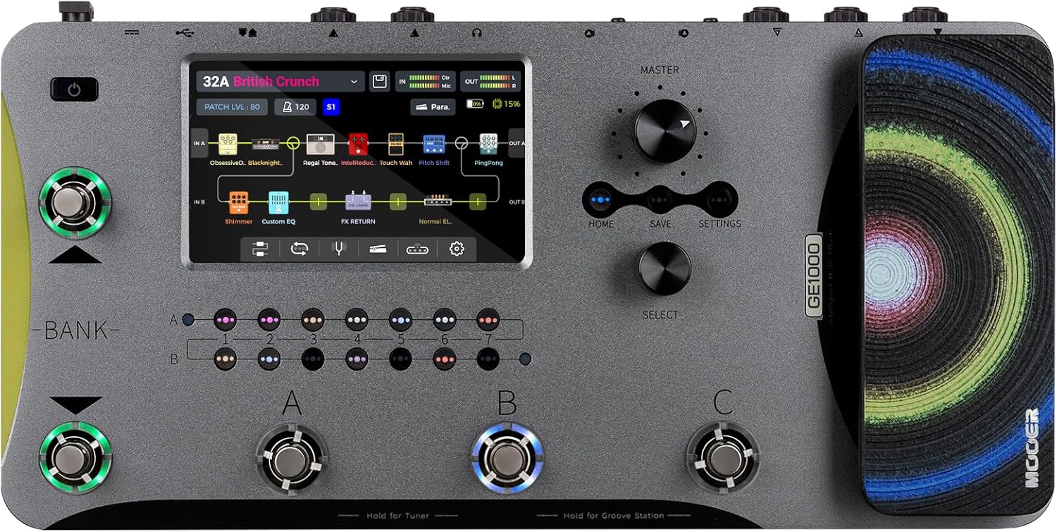MOOER GE1000Li Guitar Multi-effects Pedal Processor Review