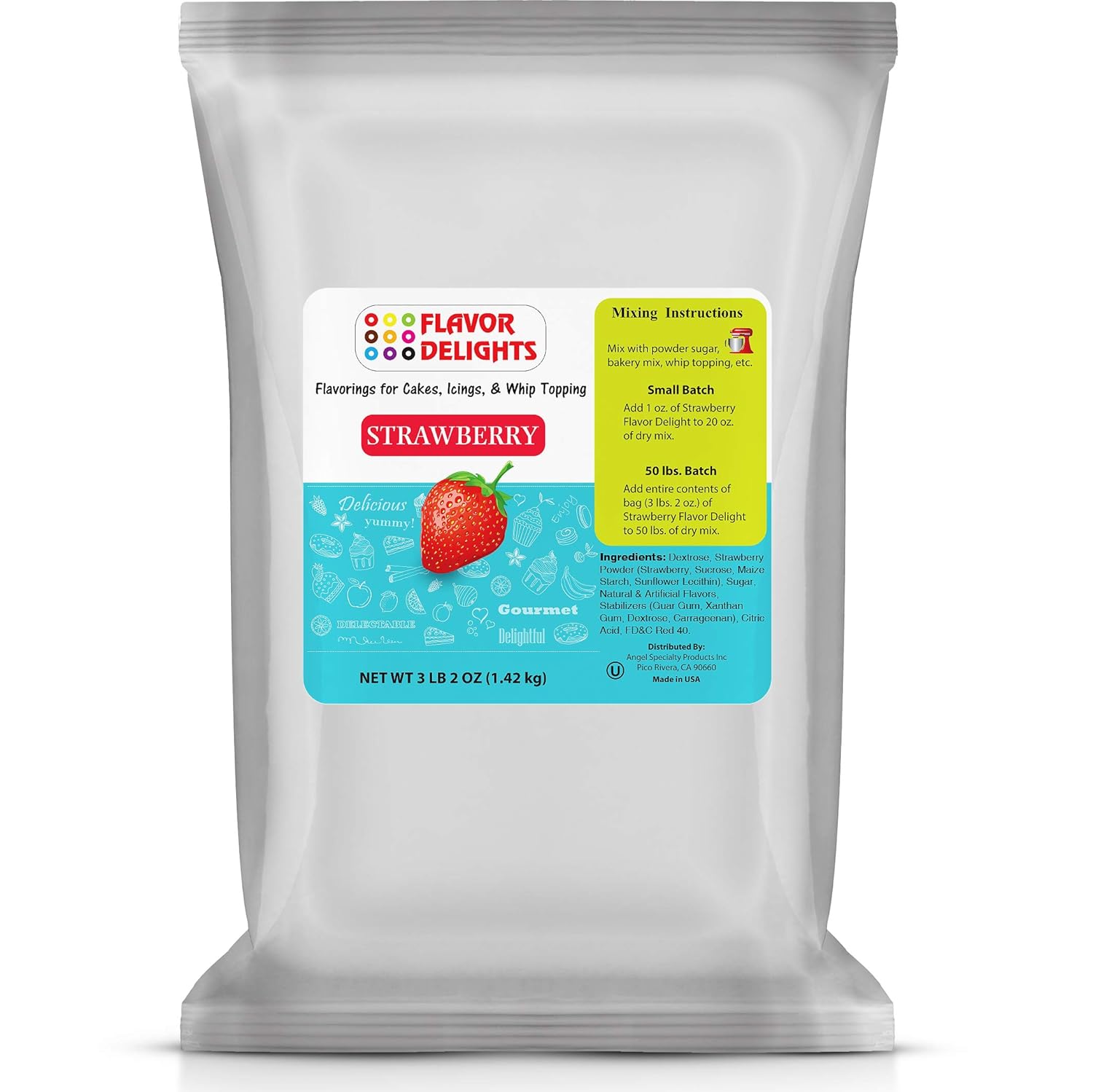 Flavor Delights Strawberry Powder Bakery Mix for Baking Lovers