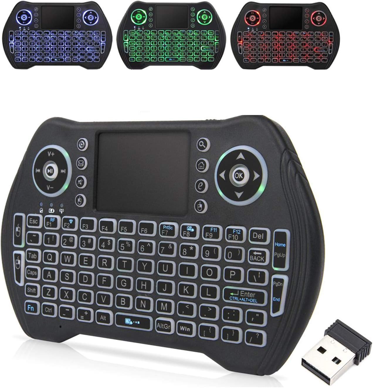 Wireless Backlit Keyboard with Touchpad - Easy Control