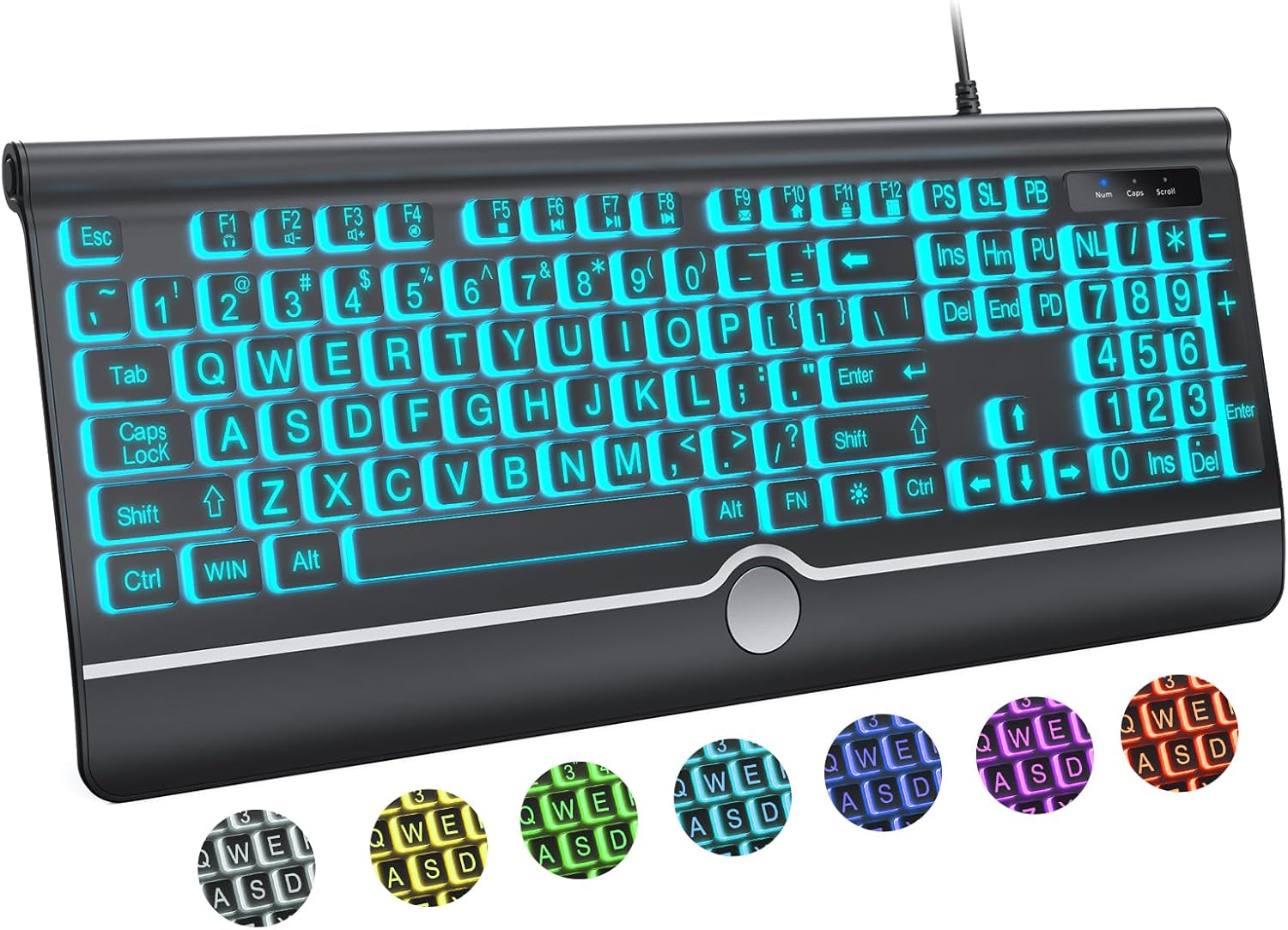 Keyboard Setip Large Print Backlit Keyboard - Easy Setup, Easy See! – GearMustHave