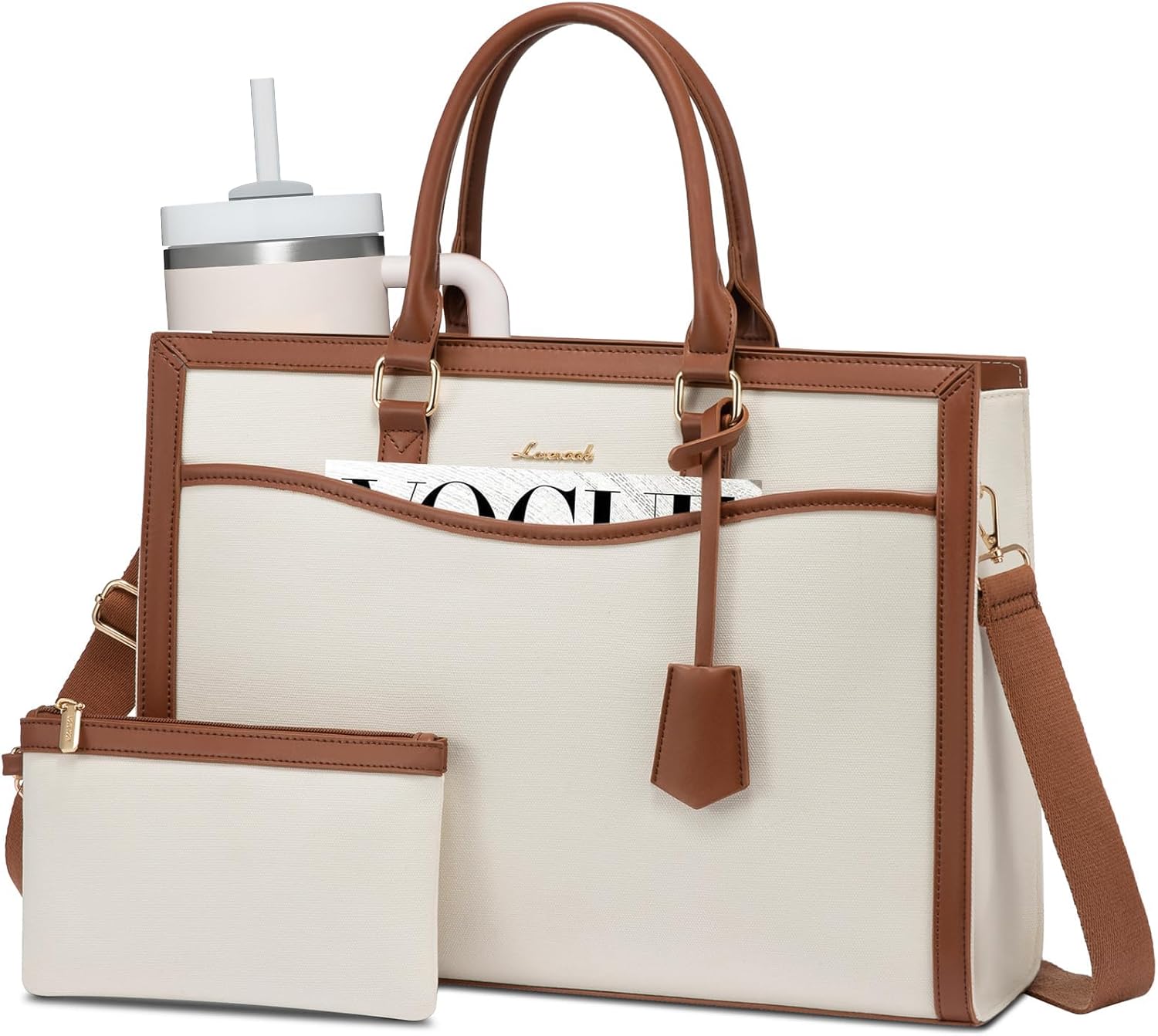 LOVEVOOK Laptop Tote Bag for Women: Stylish Work Briefcase