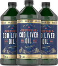 Norwegian Cod Liver Oil 16oz Pack of 3 - Ultimate Omega Support