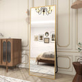 Full Length Mirror 64x21 in - Standing or Wall-Mounted Gold Frame