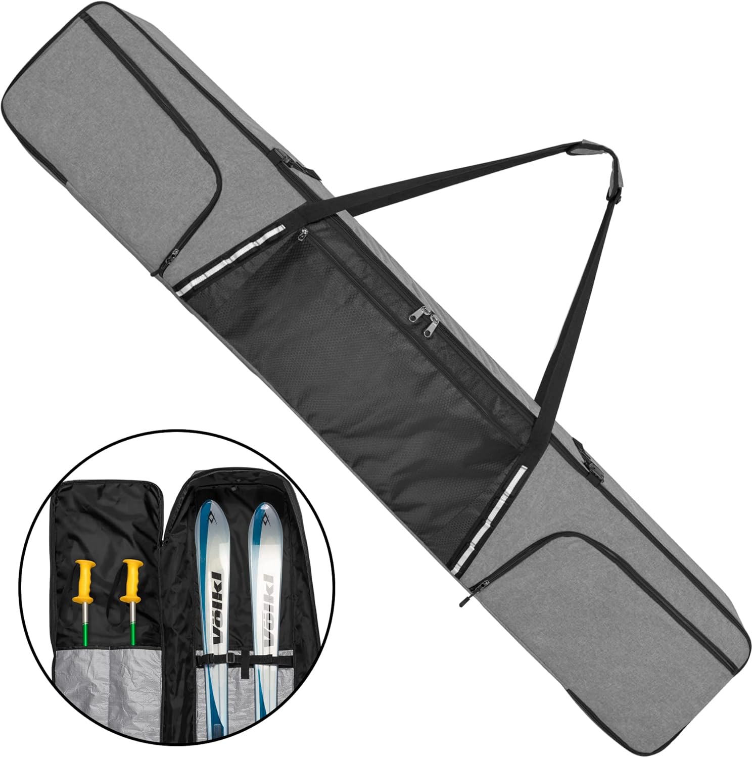 DSLEAF Ski & Snowboard Bag with Zippered Pockets
