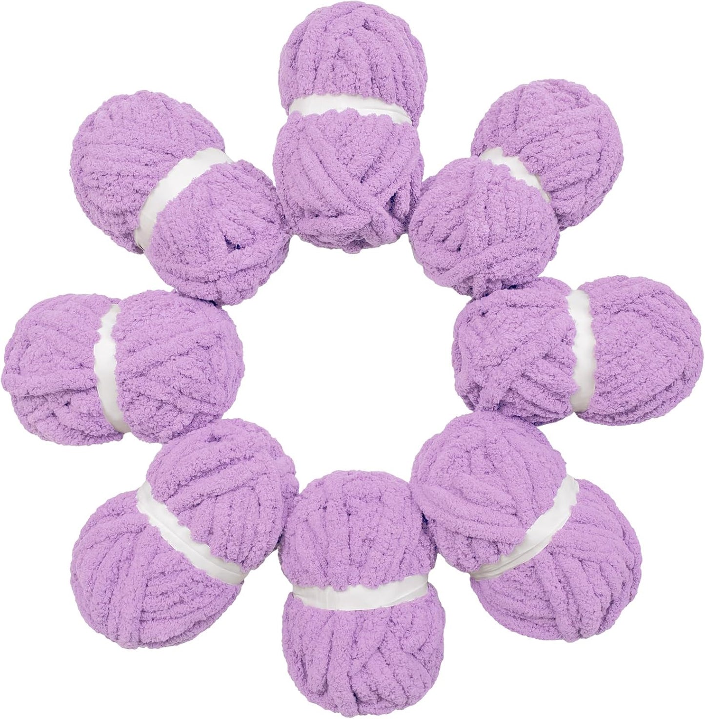 Chunky Yarn for Hand Knitting Jumbo Bulky Chenille Yarn