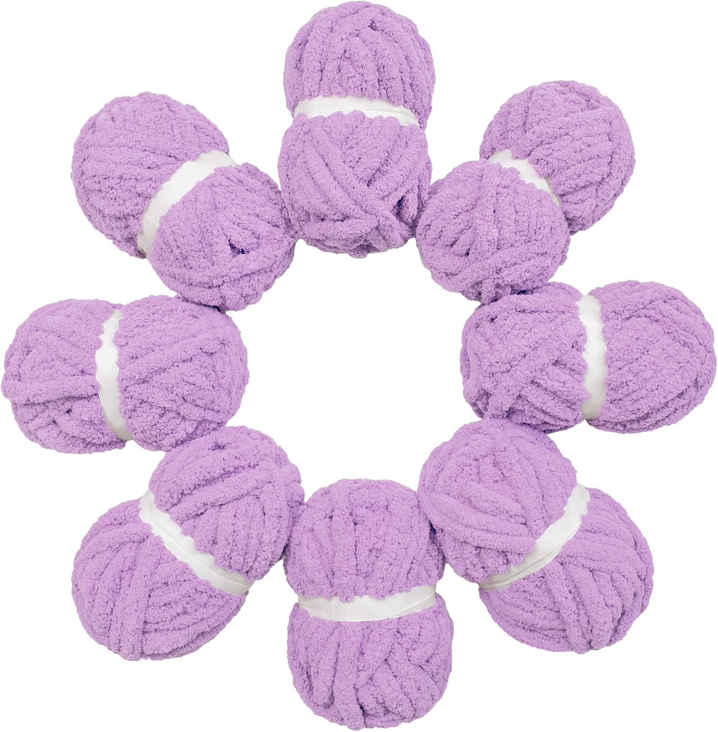 Chunky Yarn for Hand Knitting Jumbo Bulky Chenille Yarn
