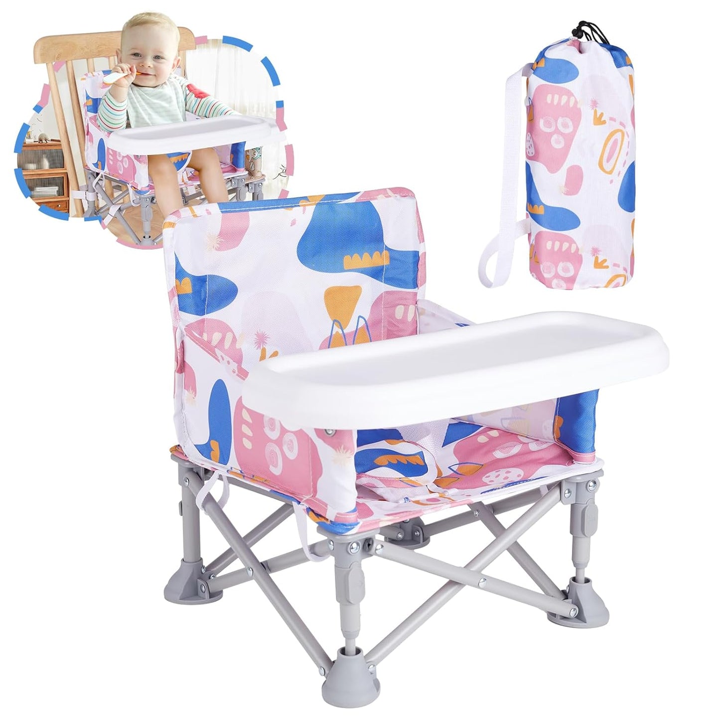 Portable Booster Seat for Dining Table and Travel Convenience