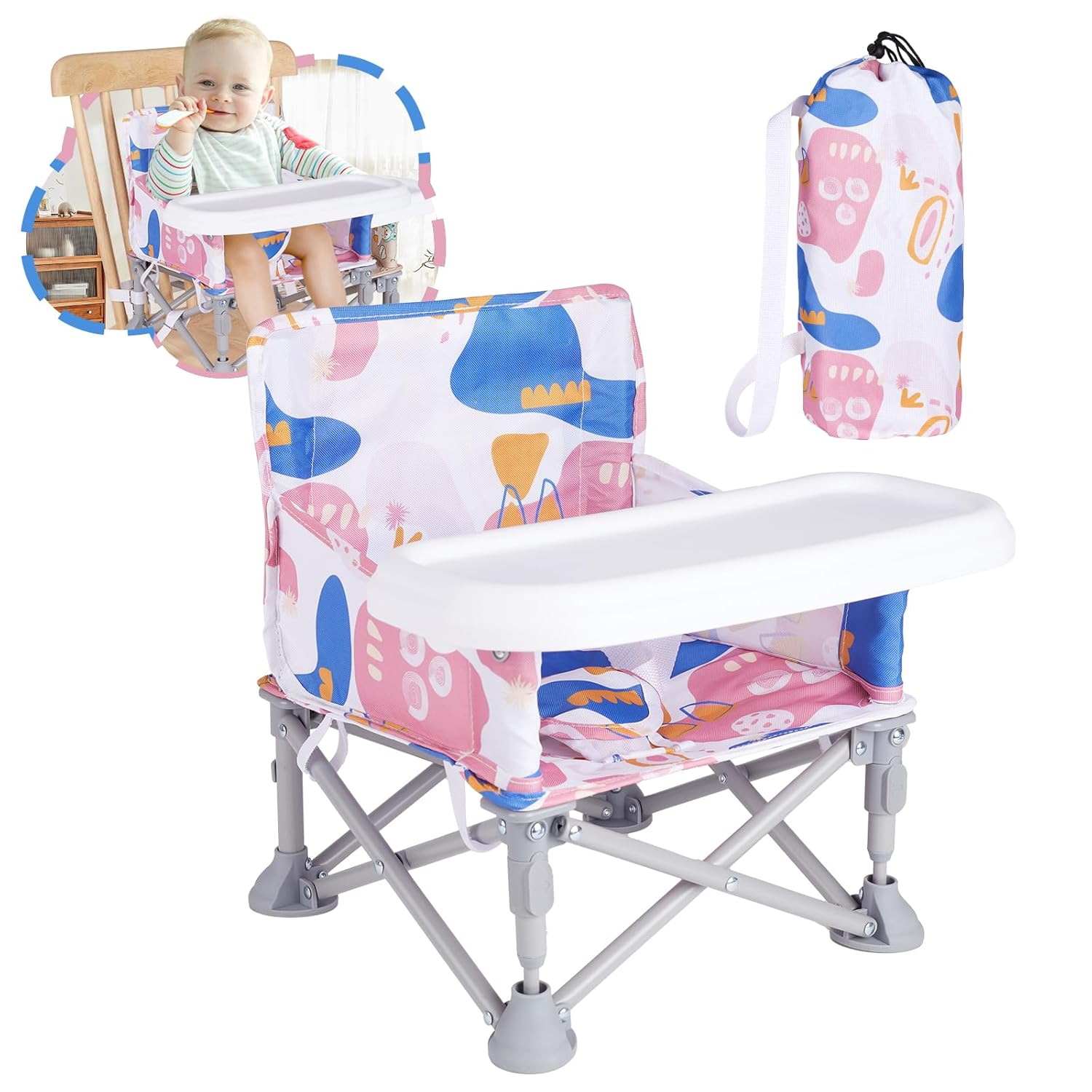 Portable Booster Seat for Dining Table and Travel Convenience
