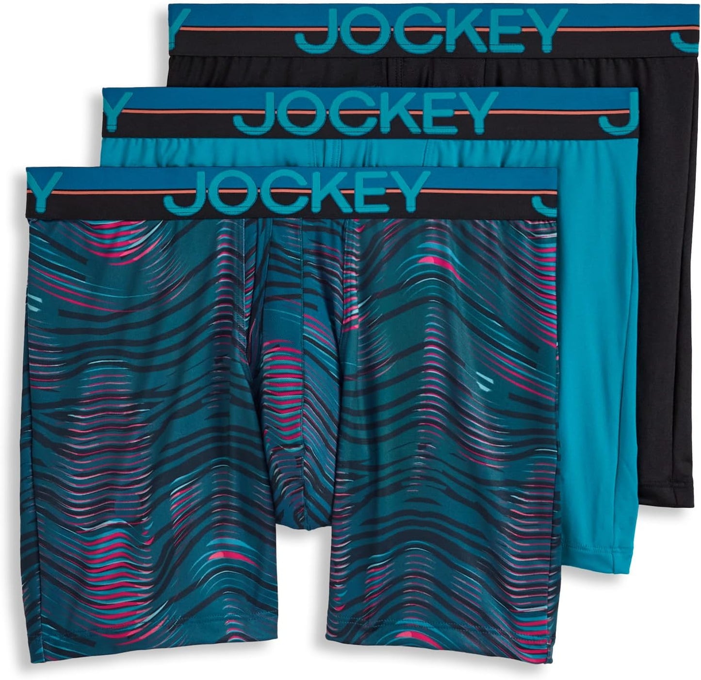 Jockey Men's Underwear Infinite Cool Microfiber Stretch Boxer Briefs