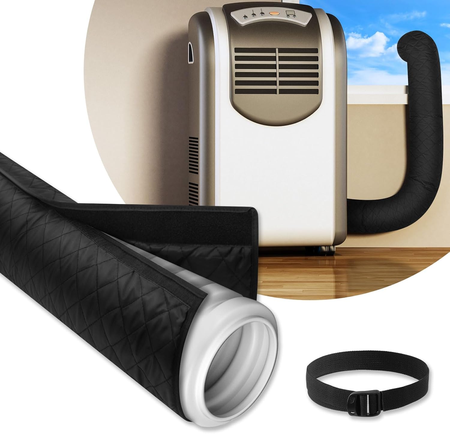 Insulated AC Hose Cover - Keep Your Portable AC Efficient!