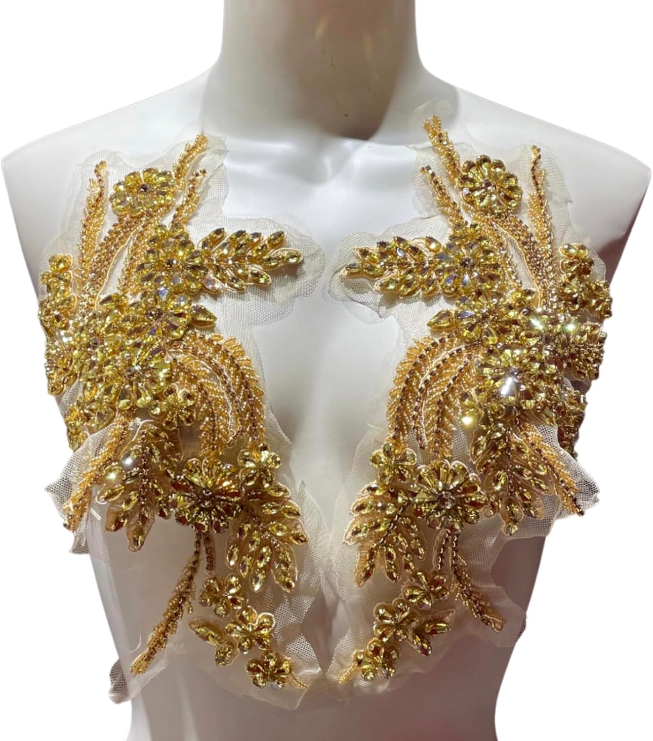 Handmade Rhinestone Appliques for Dress and Wedding Gowns