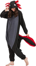 DELEY Unisex Axolotl Costume Adult Onesie - Cozy Plush Jumpsuit