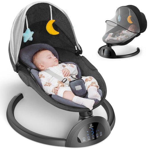 BIMUVA Bluetooth Baby Swing w/ Remote Control