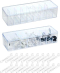 Clear Cable Organizer Box Set with Silicone Wire Ties - Waterproof