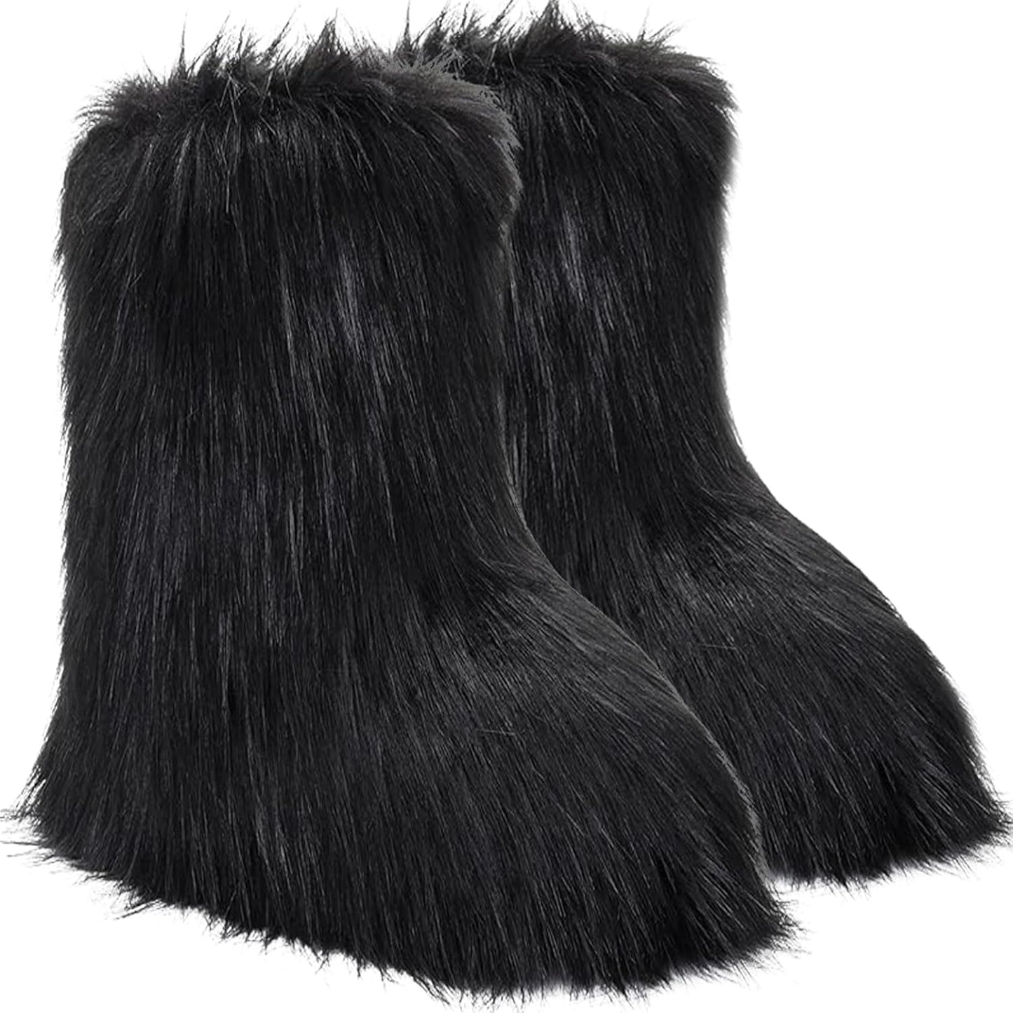 Faux Fur Boots for Women - Cozy Furry Winter Footwear