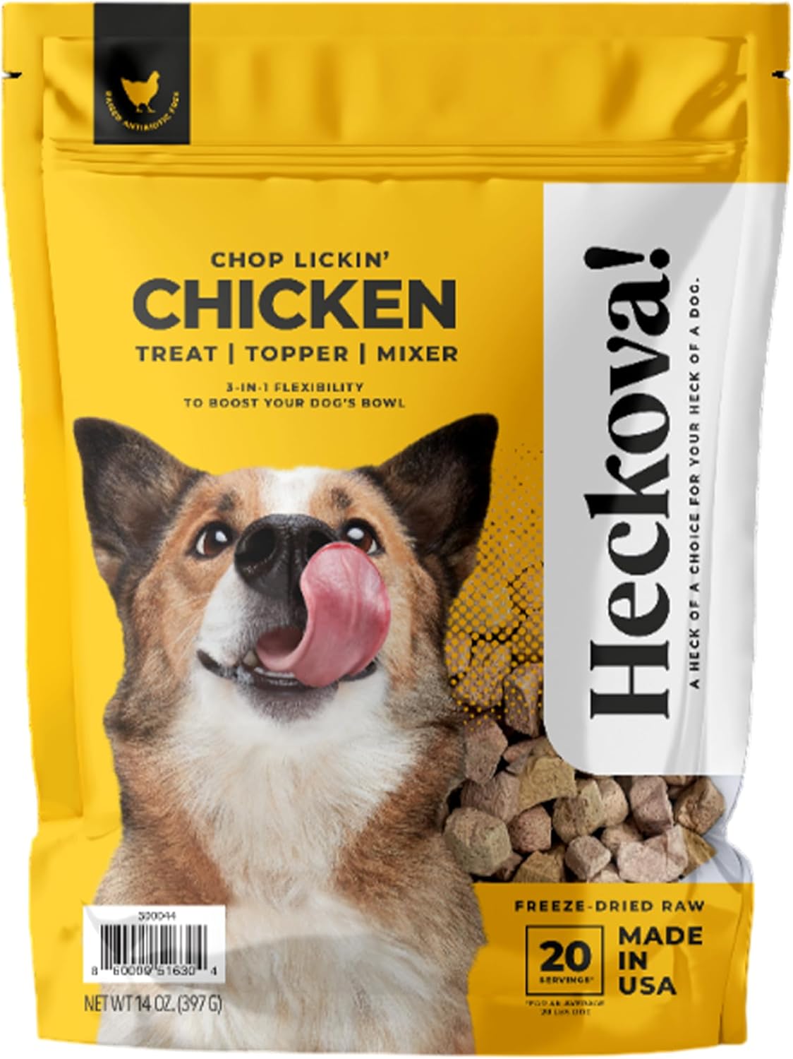 Chop Lickin Chicken Freeze Dried Raw Dog Treats for Training