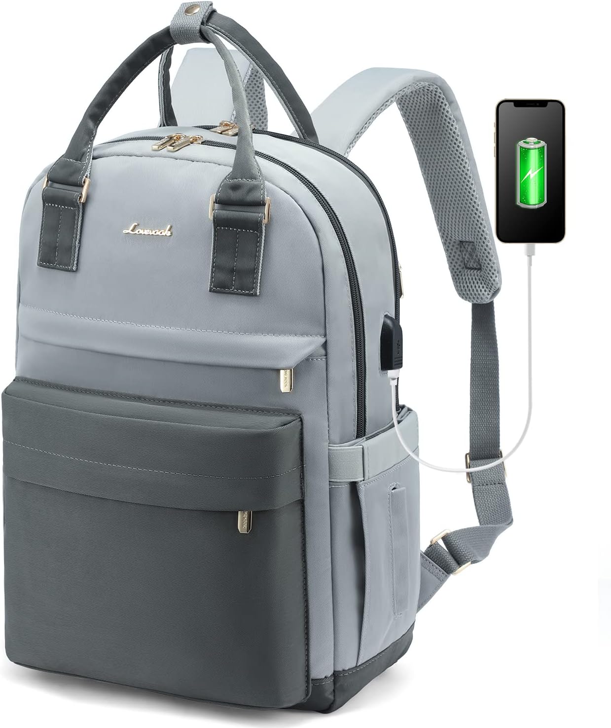 LOVEVOOK Laptop Backpack for Women with USB Port and Style