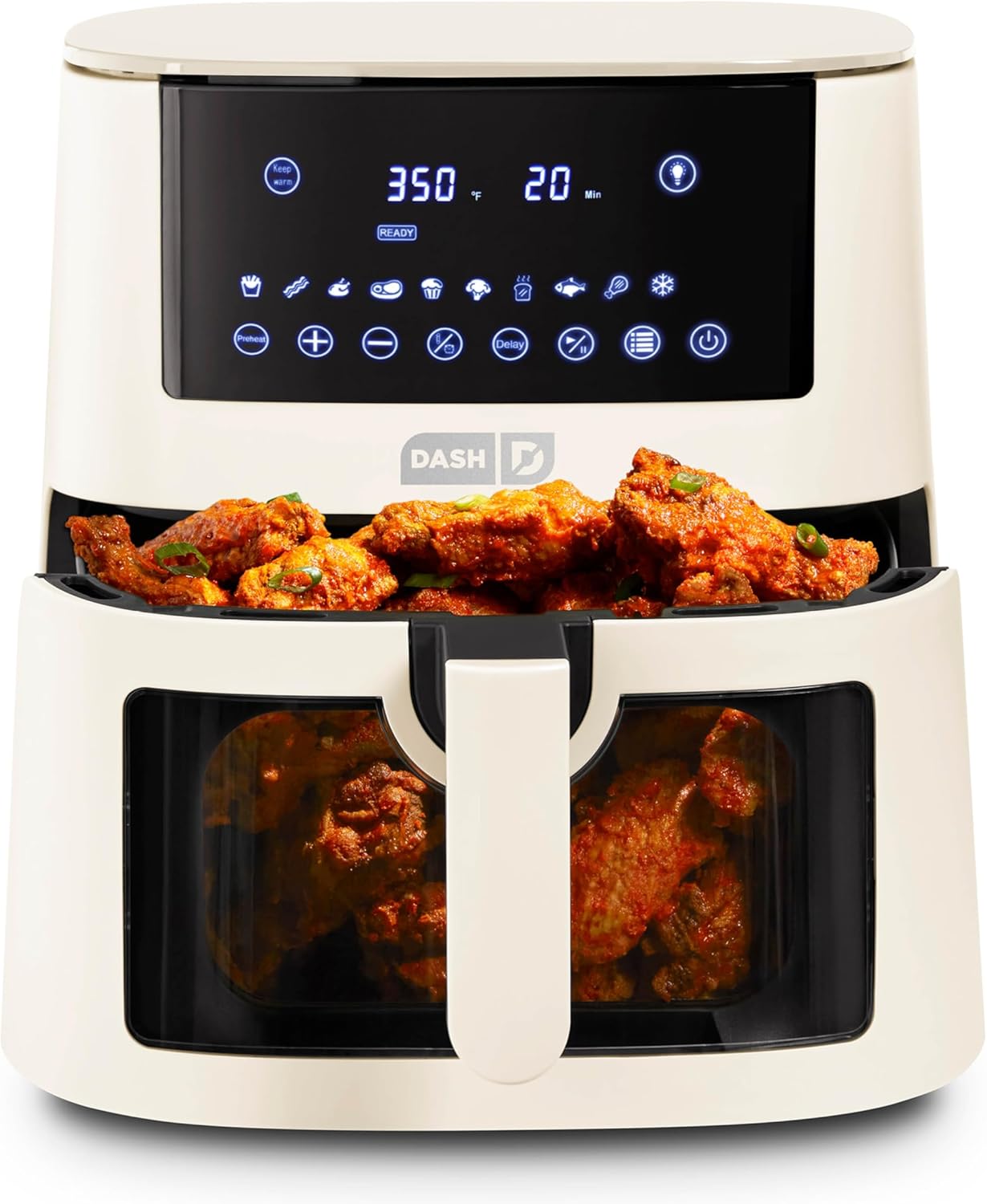 DASH Clear View 7qt Air Fryer - Crispy & Healthy Fries!