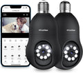 4MP Bulb Security Camera 2.4GHz 2-Pack - Color Night Vision