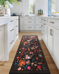 Boho Floral Runner Rug 2x6, Ultra Soft Vintage Carpet for Home