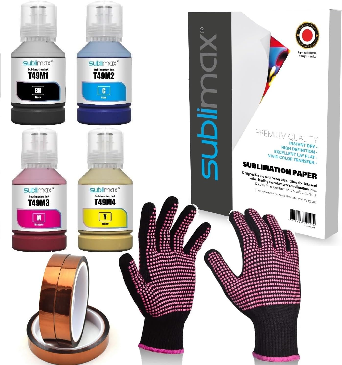High Quality Sublimation Ink Bundle - Sublimax for Epson F170/F570 Printer