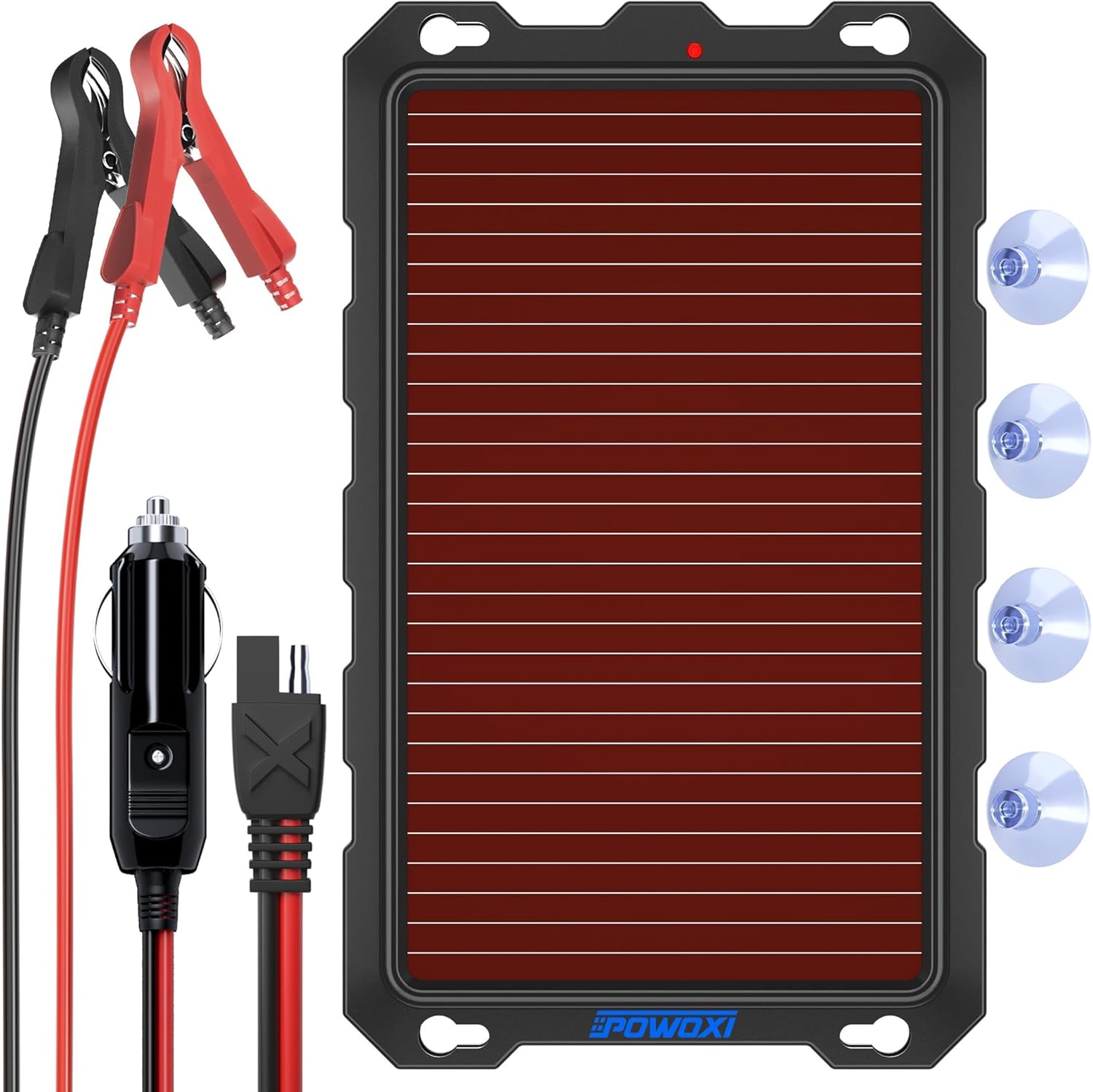 POWOXI 3.3W Solar Battery Charger for Car and Marine Use