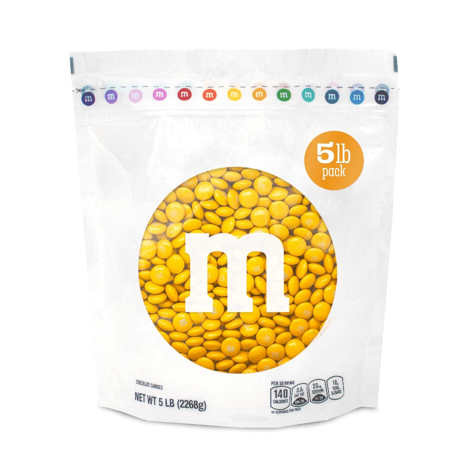 M&MS Yellow Milk Chocolate Candy Bulk for Parties and Celebrations