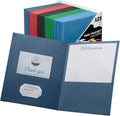 File-EZ Two-Pocket Folders Assorted Colors 125-Pack - Durable