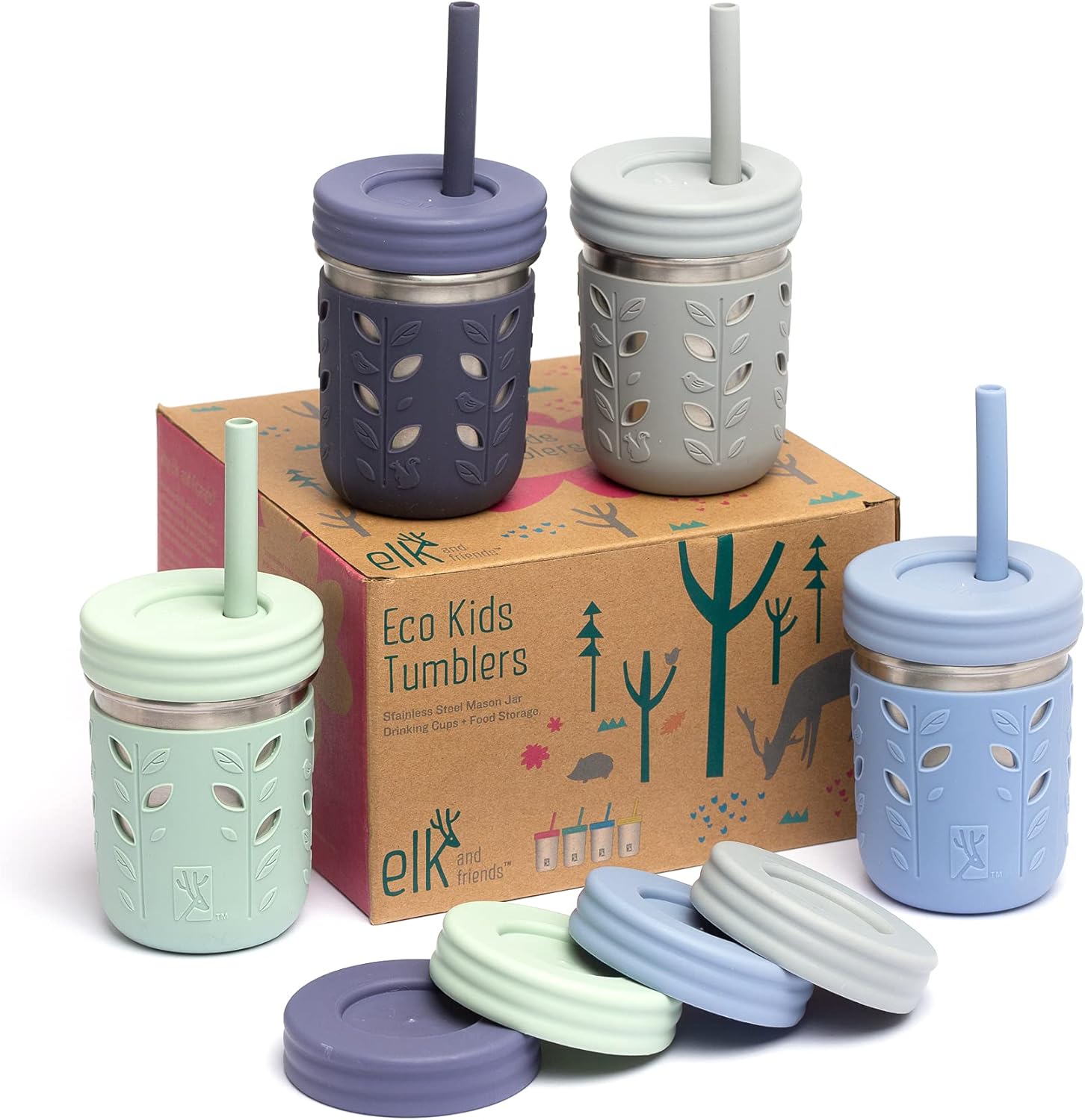 10oz Stainless Steel Kids Drinking Cups for Smoothies and Fun