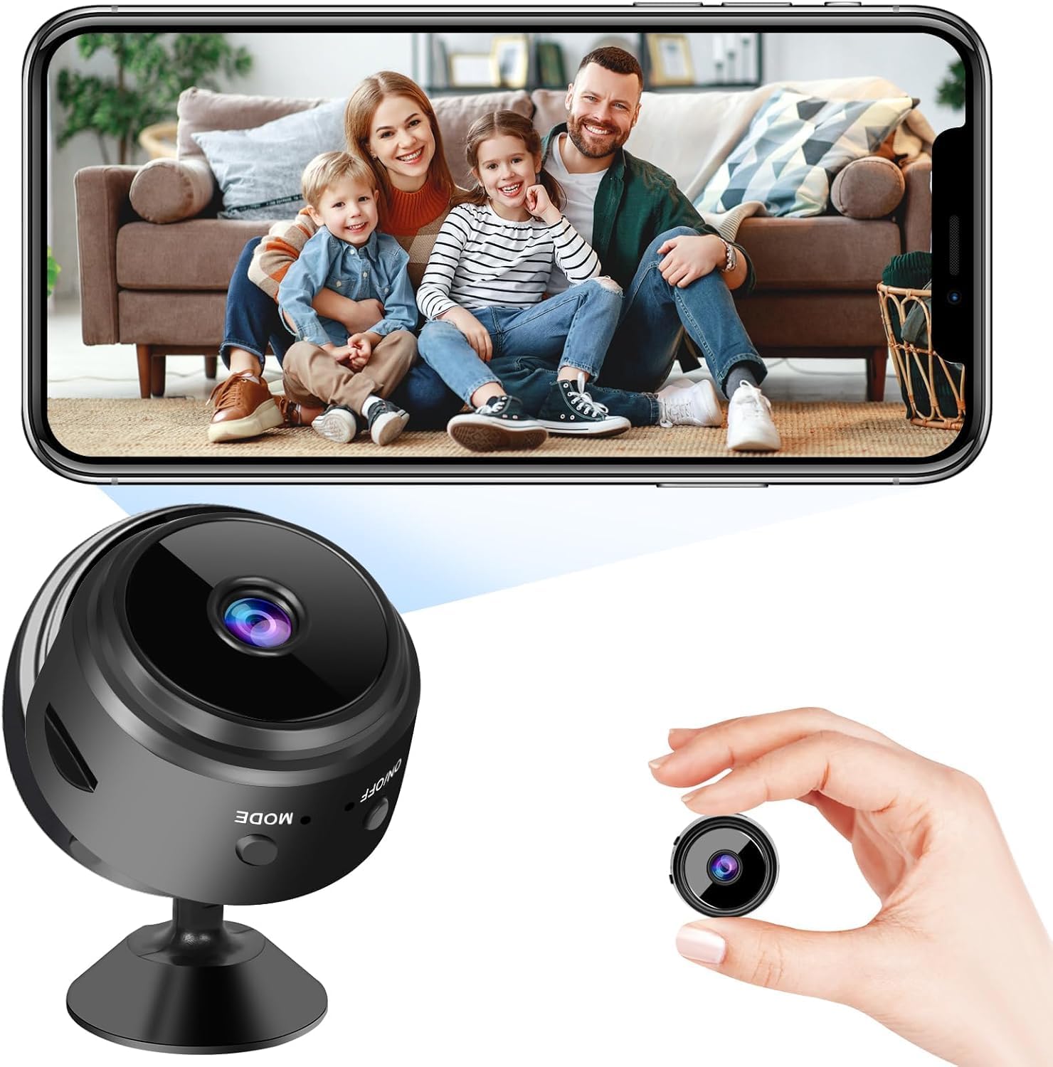 1080P WiFi Hidden Camera - Pet/Baby Nanny Cam - Night Vision