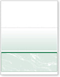 DocuGard Standard Green Marble Bottom Business Checks - Secure