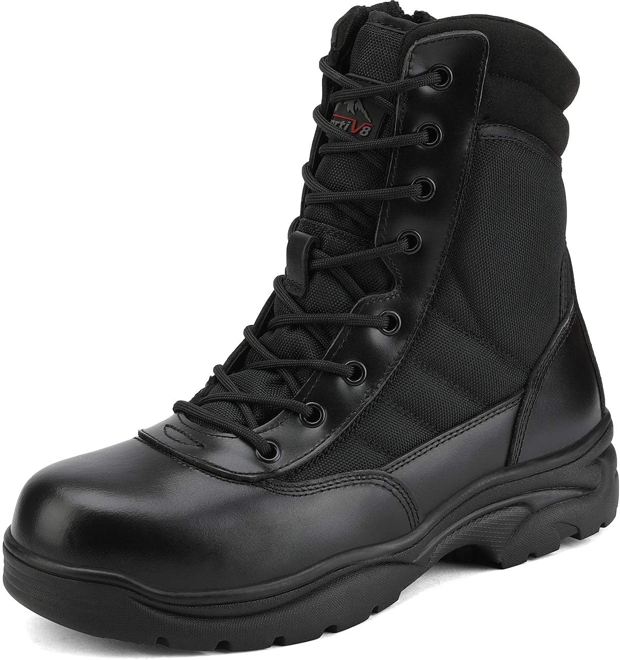 NORTIV 8 Steel Toe Boots for Men - Durable Safety Work Boots