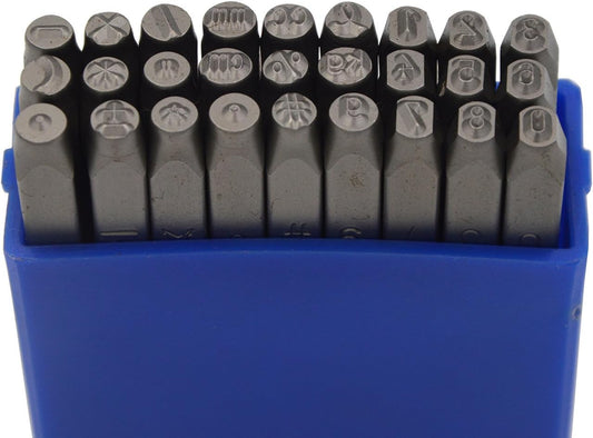 1/8 (3mm) Heavy Duty Carbon Steel Stamping Kit for Jewelry