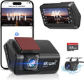 Dash Cam Front and Rear Camera 4K+1080P Dual Dash Cam - Clear Night