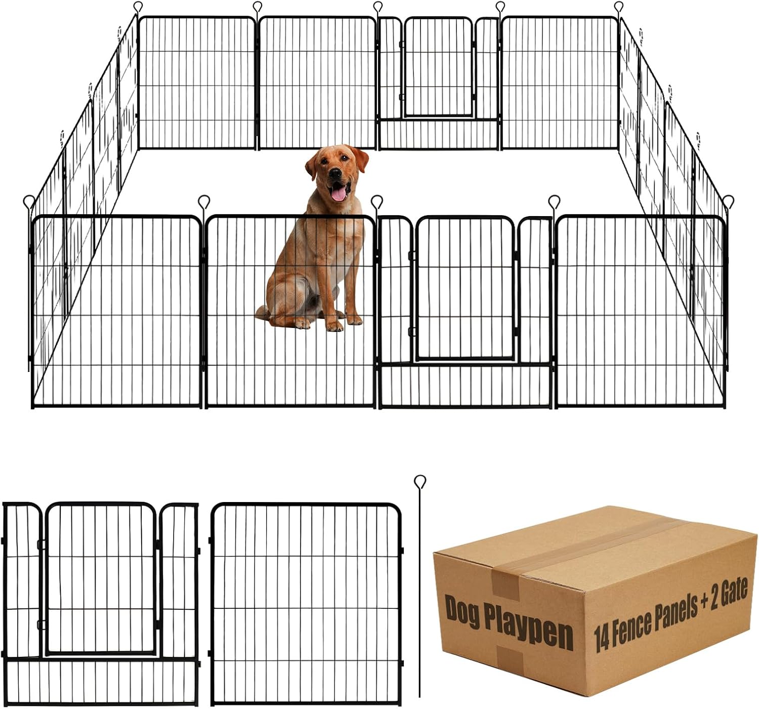 Dog Playpen for Outdoor Use - Portable Pet Fence Solution