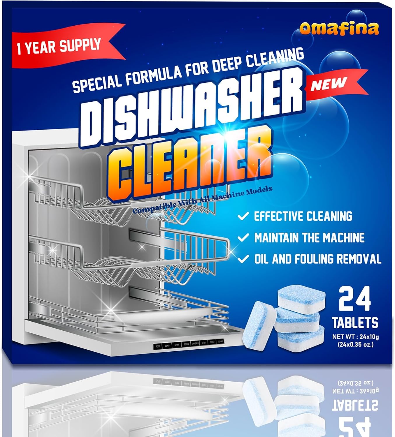 Powerful 24-Pack Descaler Tablets - Eliminate Limescale & Odor