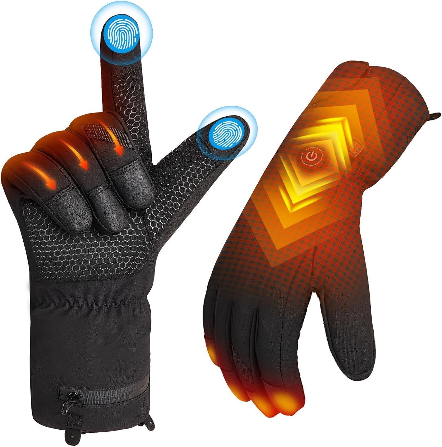 Heated Gloves for Men Women - Waterproof Winter Sports Gear