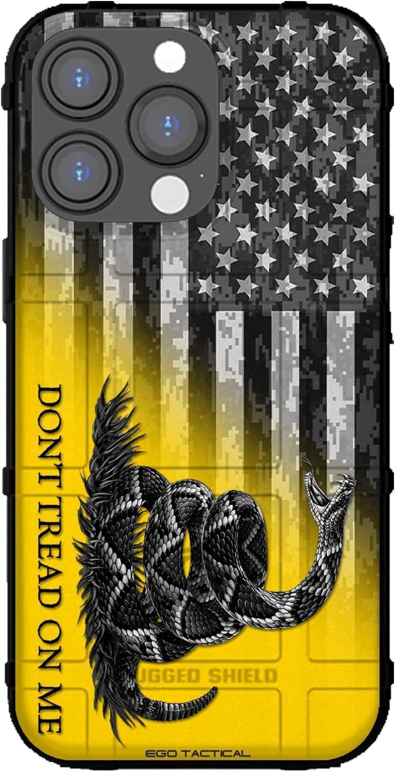 EGO TACTICAL Rugged Shield Case for iPhone 16 Pro Max - USA Flag