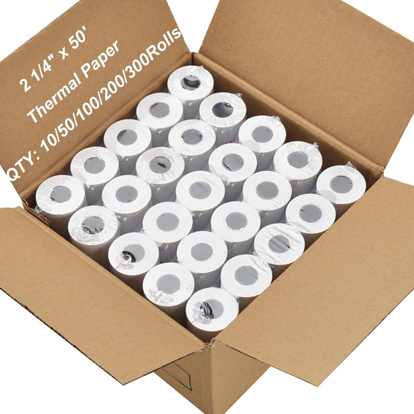Premium 100 Rolls Thermal Receipt Paper Rolls for POS Systems