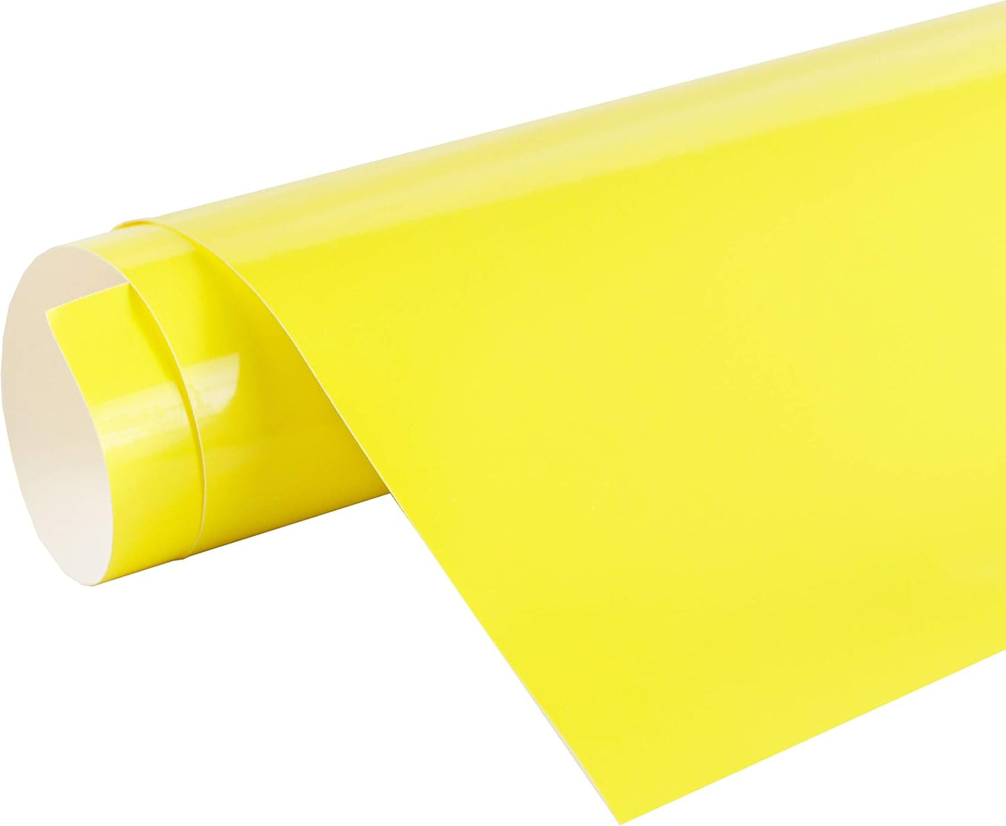 Glossy Canary Yellow Repositionable Adhesive-Backed Vinyl Roll