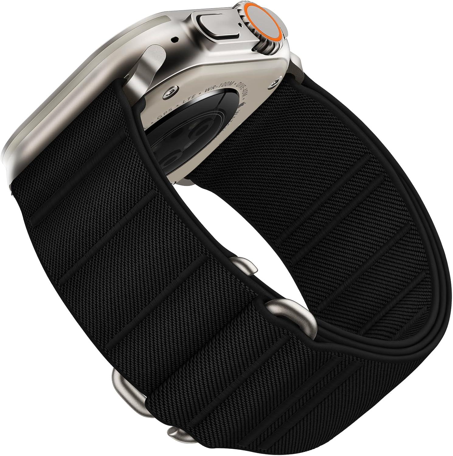 Stretchy Nylon Sport Loop for Apple Watch Series 10 Ultra