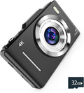 4K Digital Camera 48MP - Compact Travel-Sized Point-and-Shoot