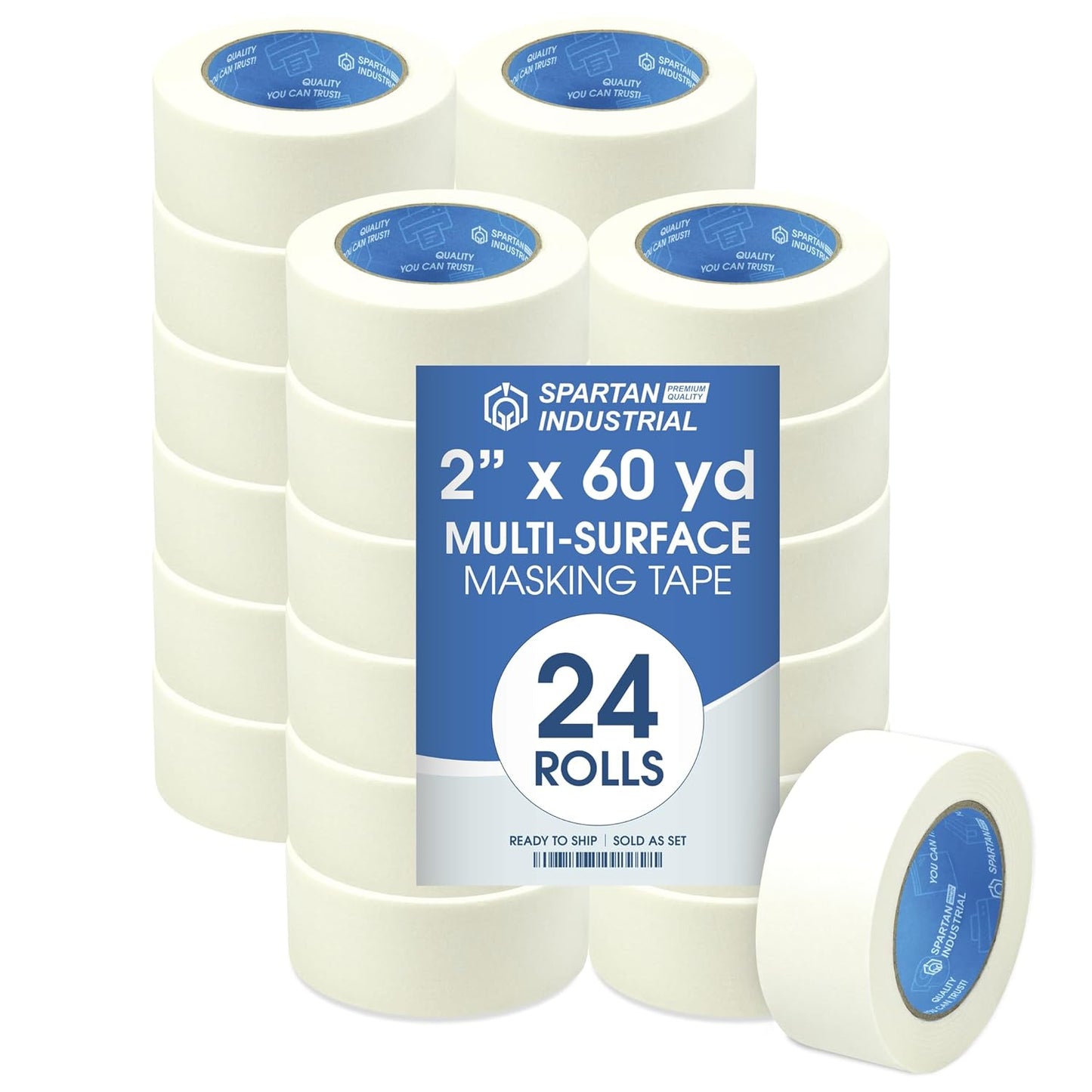 2in X 60 yd Wide Masking Tape for Painting and Labeling